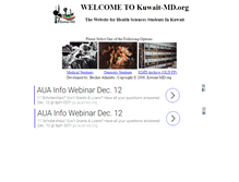 Tablet Screenshot of ad.kuwait-md.org